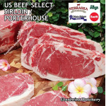 Beef Sirloin America US SELECT (Striploin / New York Strip / Has Luar) frozen whole cuts +/- 5.5 kg/pc (price/kg) brand USDA BLUERIBBON (PREORDER 2-3 days notice)